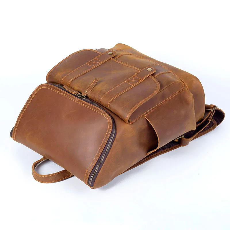 Leather Work Backpack  | Pacific Ocean