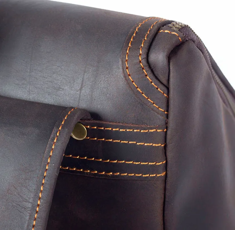 Leather Work Backpack  | Pacific Ocean