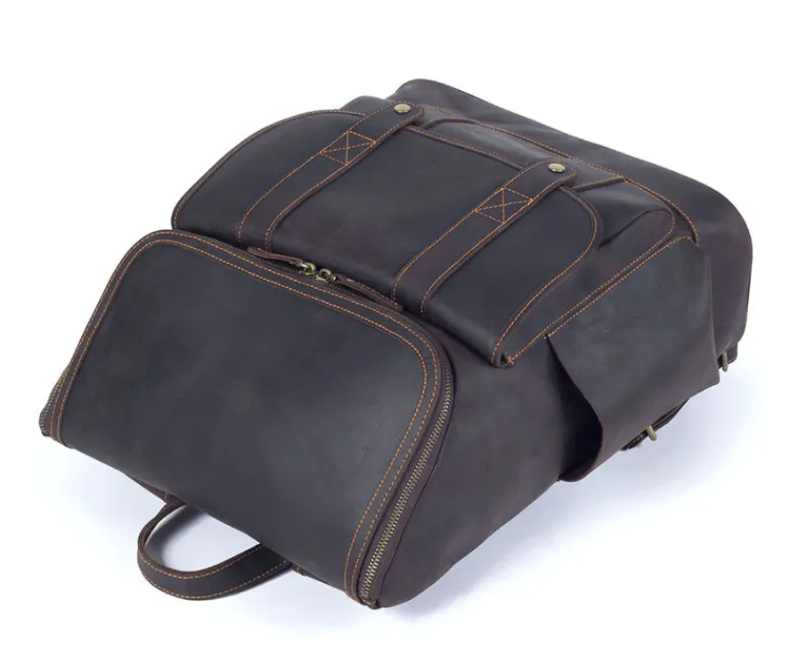 Leather Work Backpack  | Pacific Ocean