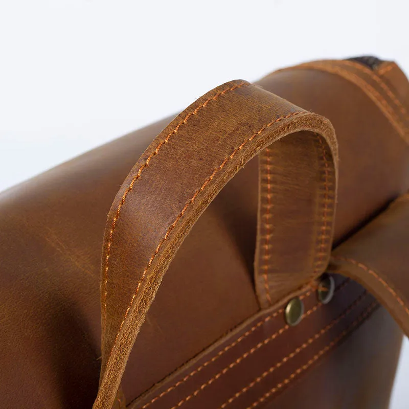 Leather Work Backpack  | Pacific Ocean