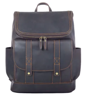 Leather Work Backpack  | Pacific Ocean