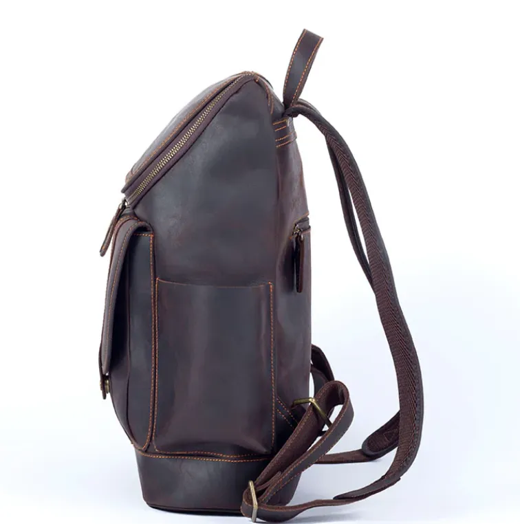 Leather Work Backpack  | Pacific Ocean