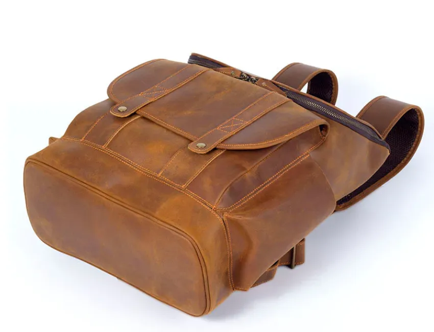 Leather Work Backpack  | Pacific Ocean