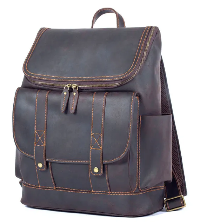 Leather Work Backpack  | Pacific Ocean