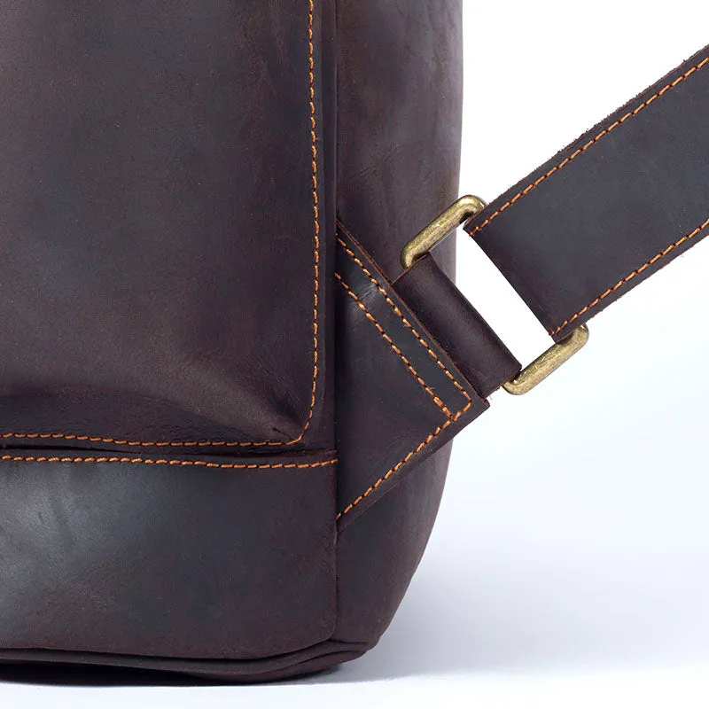 Leather Work Backpack  | Pacific Ocean