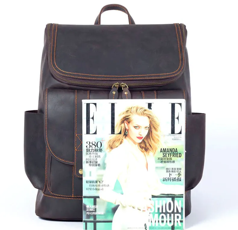 Leather Work Backpack  | Pacific Ocean