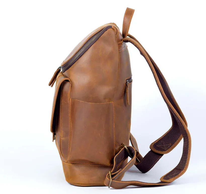 Leather Work Backpack  | Pacific Ocean