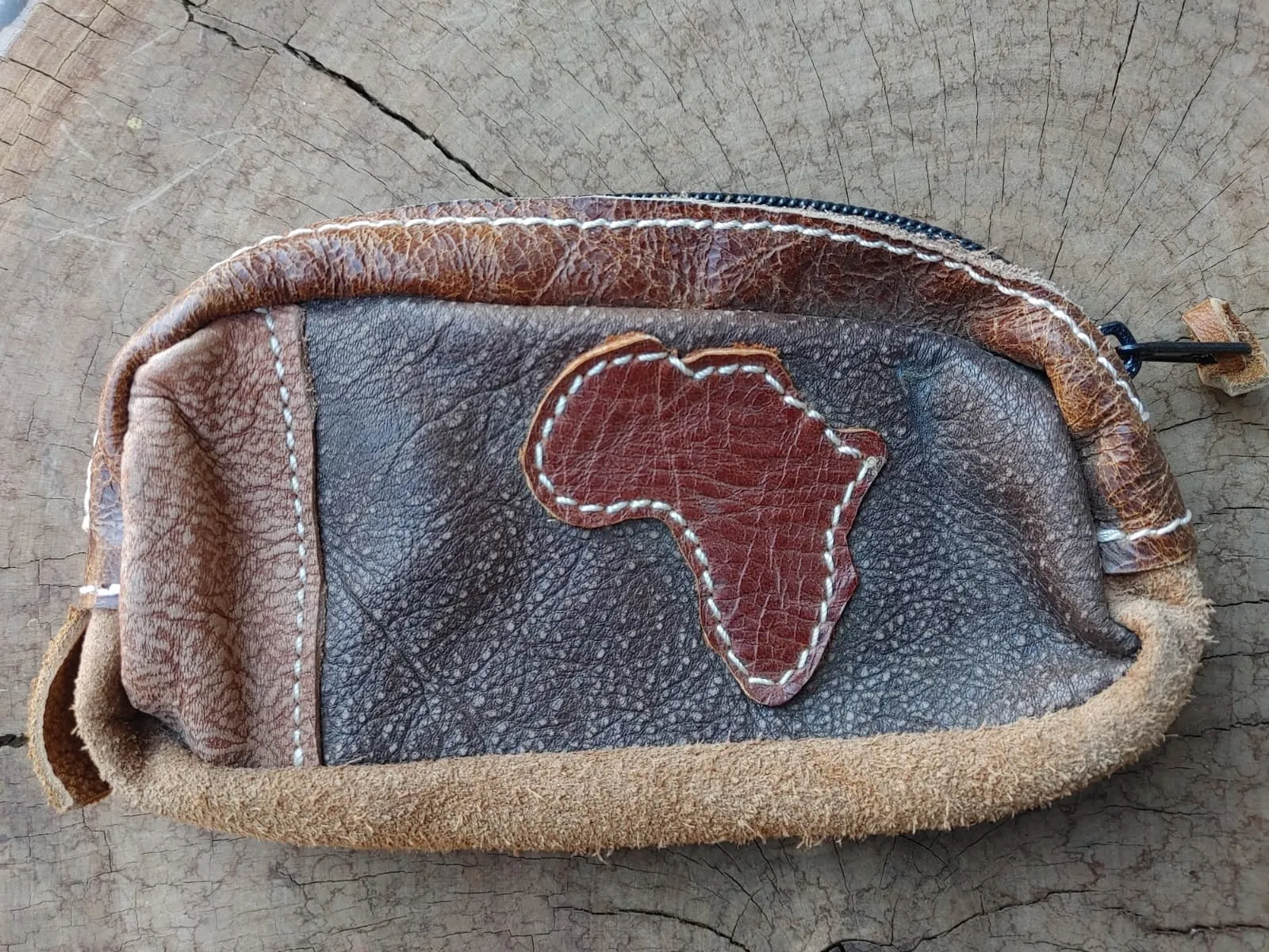 Leather Zip Pouch