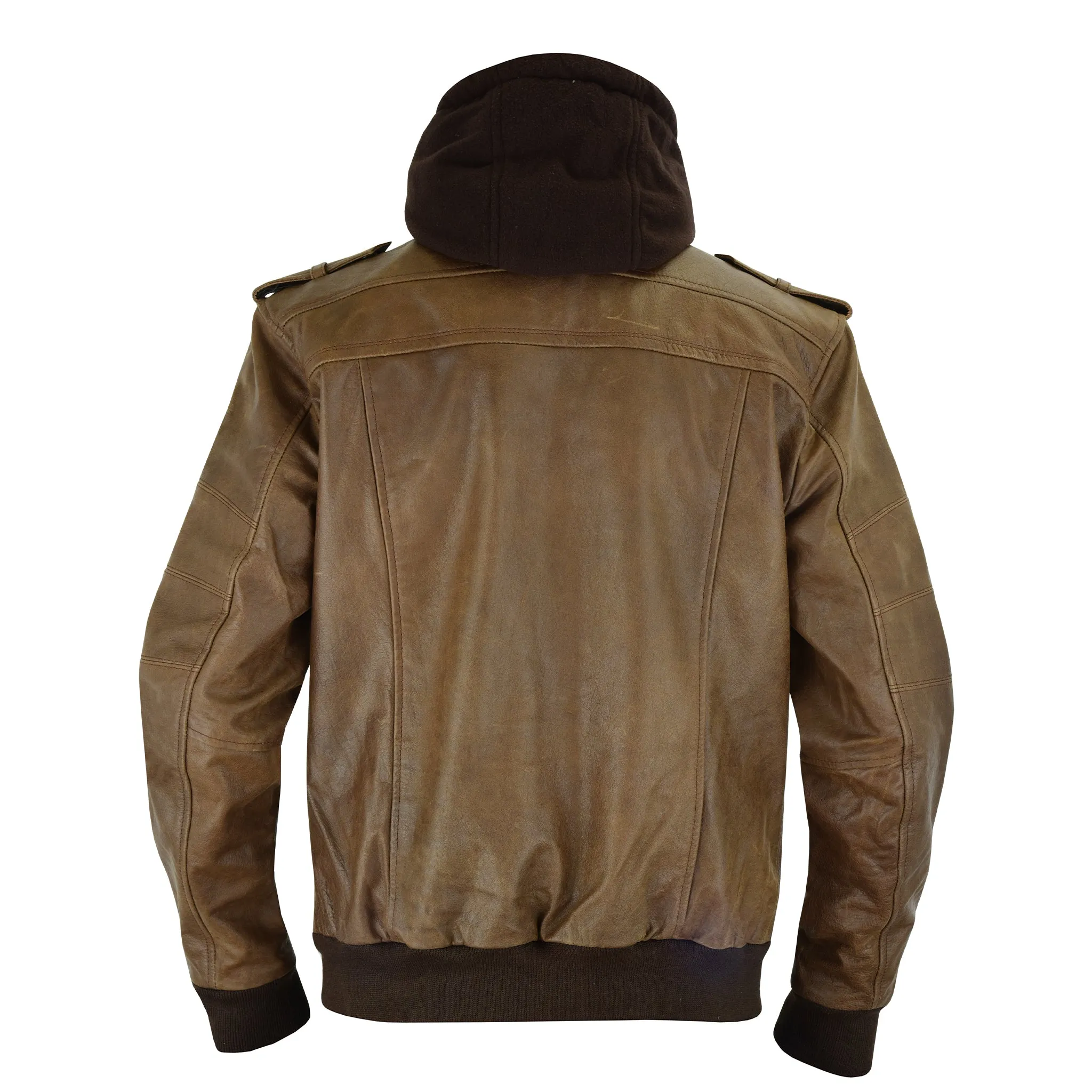 Leatherick Men’s Buffalo Victor Brown Leather Jacket