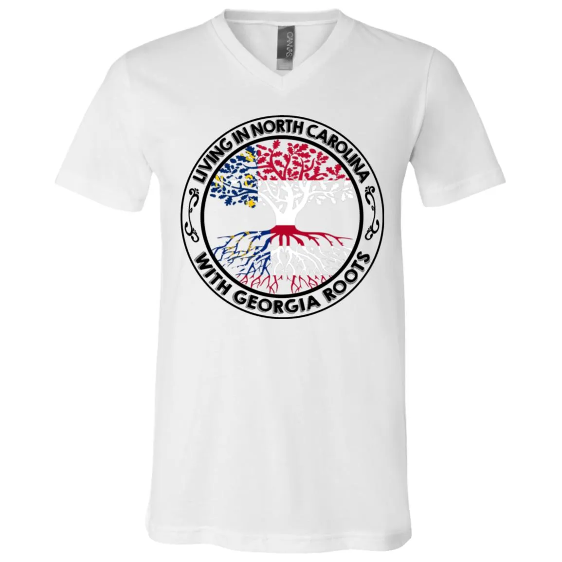 Living In North Carolina With Georgia Roots T-Shirt