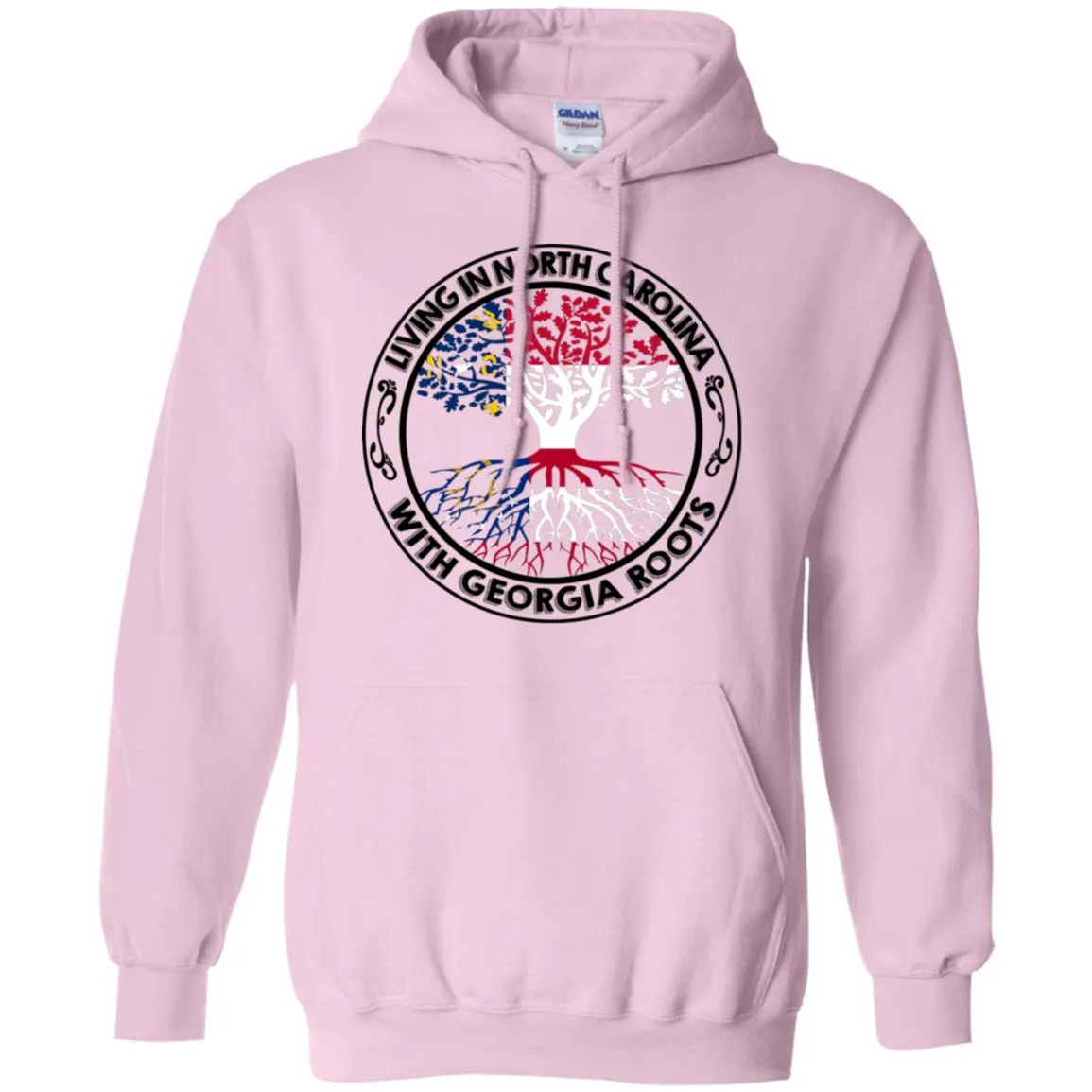 Living In North Carolina With Georgia Roots T-Shirt
