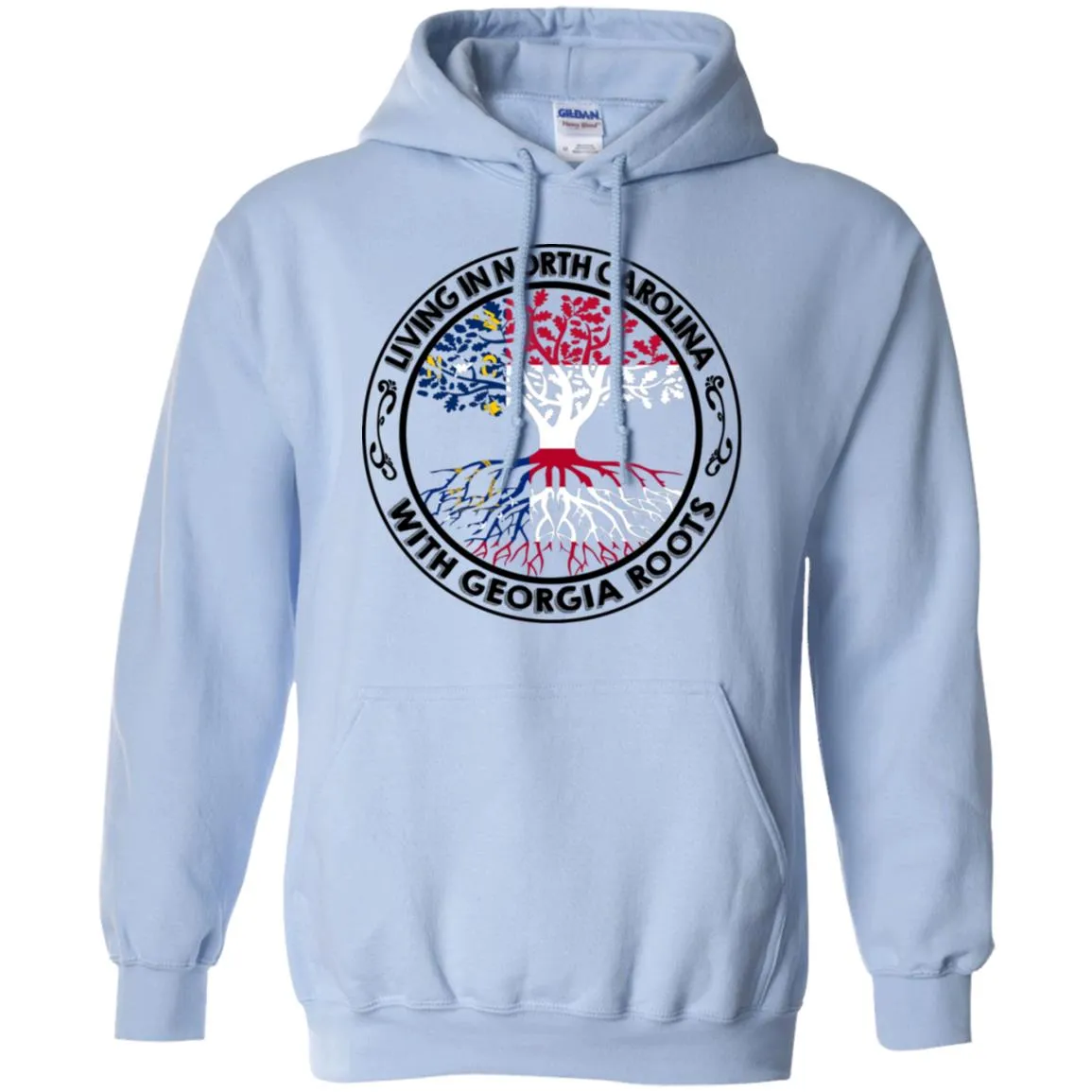 Living In North Carolina With Georgia Roots T-Shirt