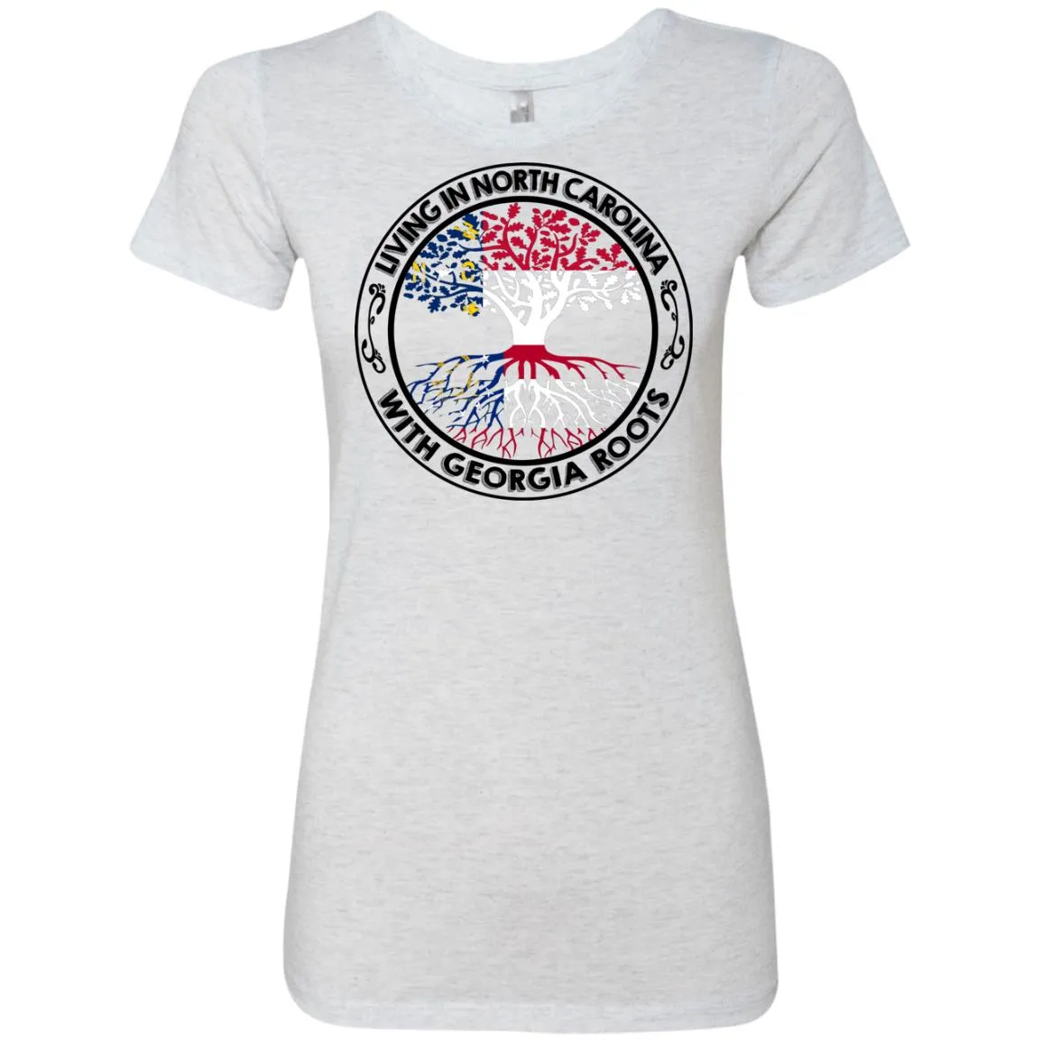 Living In North Carolina With Georgia Roots T-Shirt