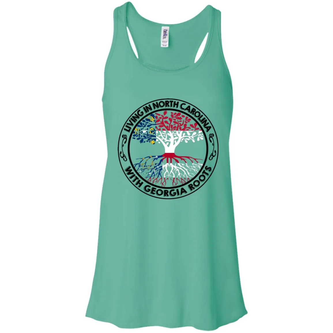 Living In North Carolina With Georgia Roots T-Shirt