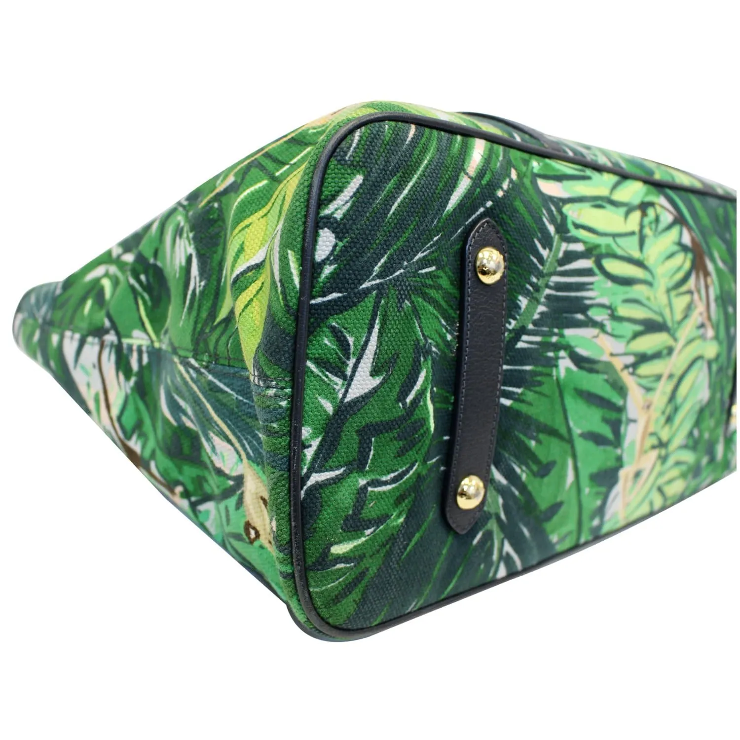 LOUIS VUITTON Ailleurs Cabas GM Printed Canvas Shoulder Bag Green
