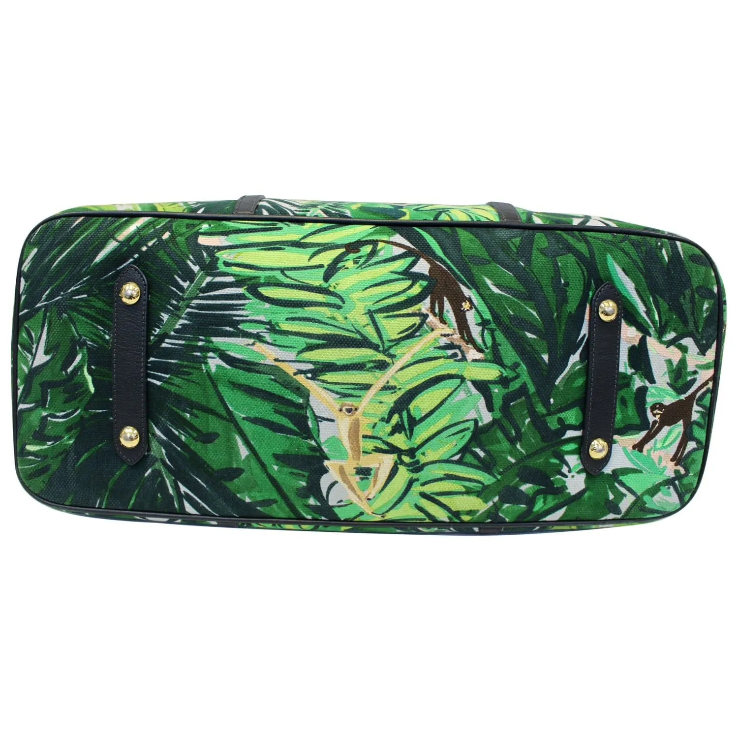 LOUIS VUITTON Ailleurs Cabas GM Printed Canvas Shoulder Bag Green