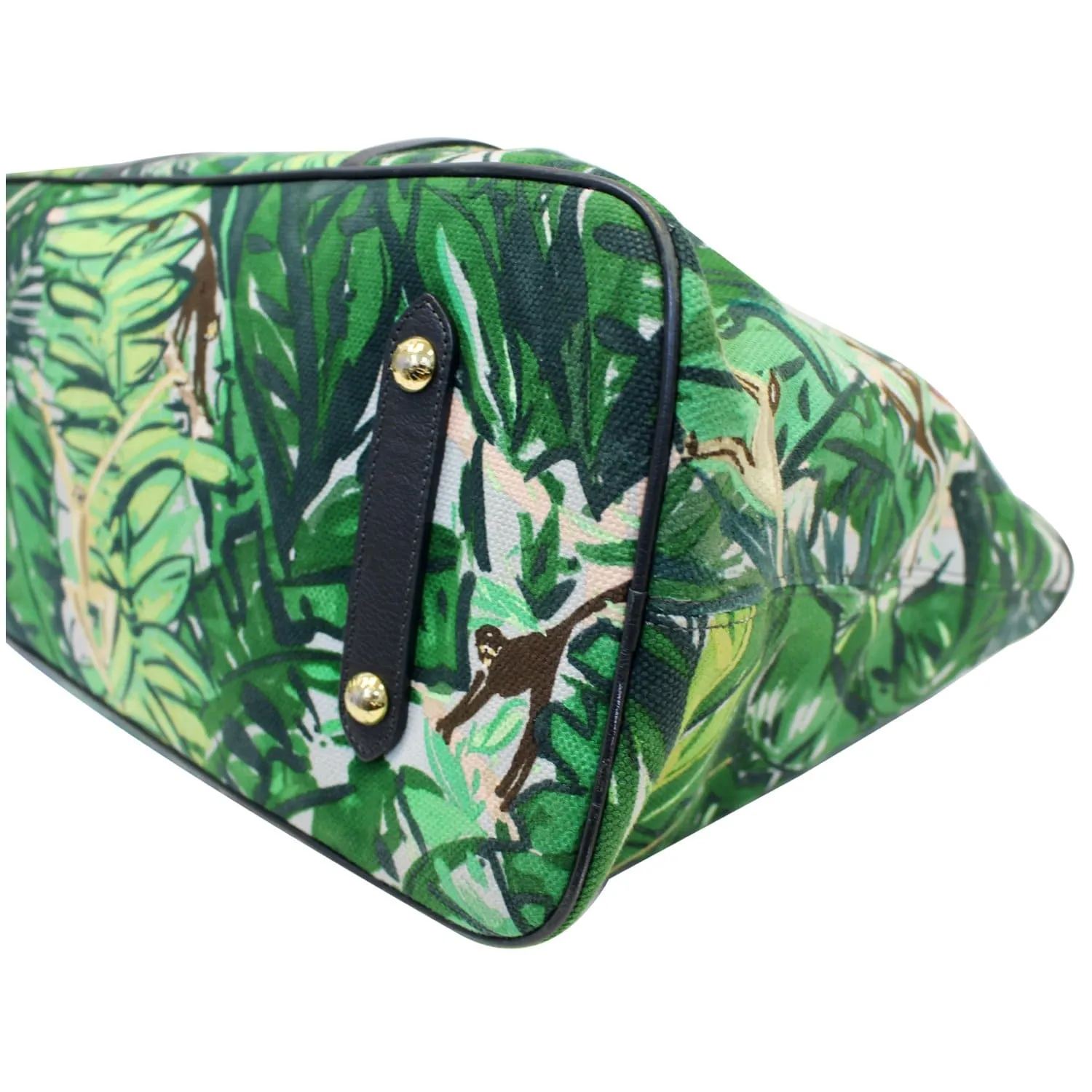 LOUIS VUITTON Ailleurs Cabas GM Printed Canvas Shoulder Bag Green