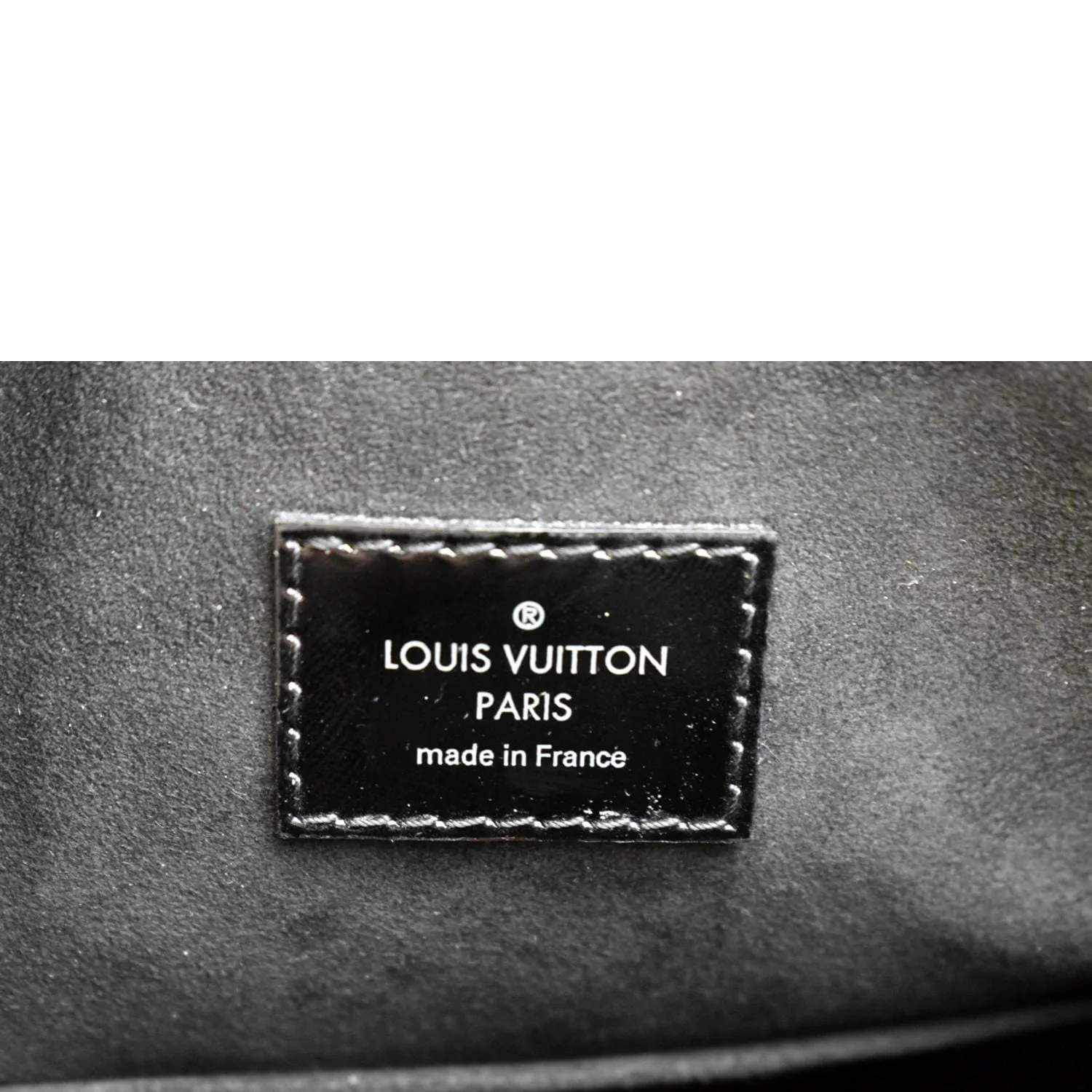 LOUIS VUITTON Alma GM Electric Epi Leather Satchel Bag Black