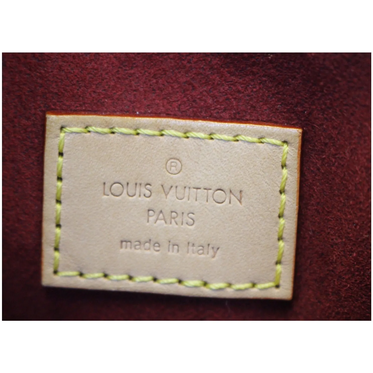 LOUIS VUITTON Alma GM Multicolor White Satchel Handbag