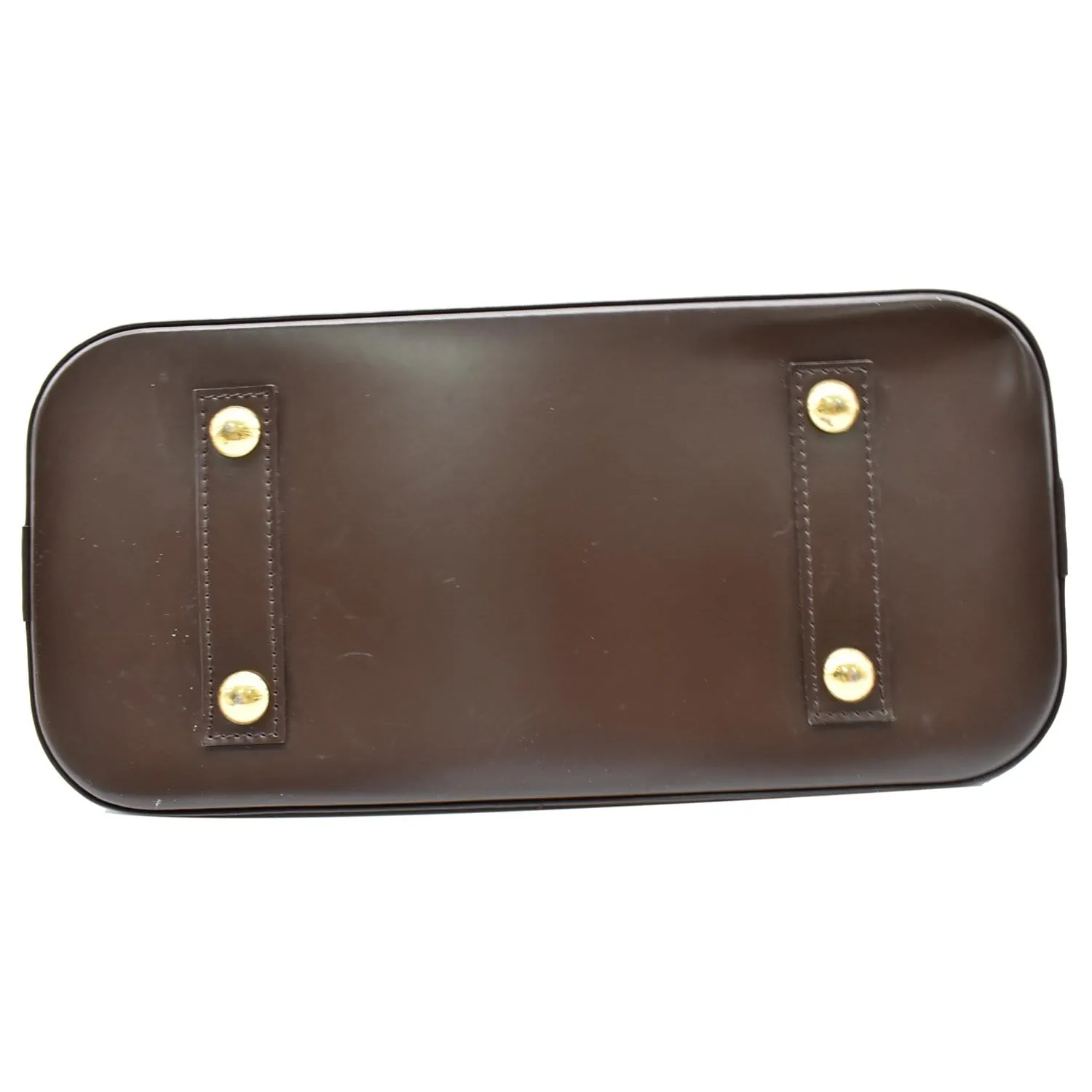 LOUIS VUITTON Alma PM Damier Ebene Satchel Bag Brown