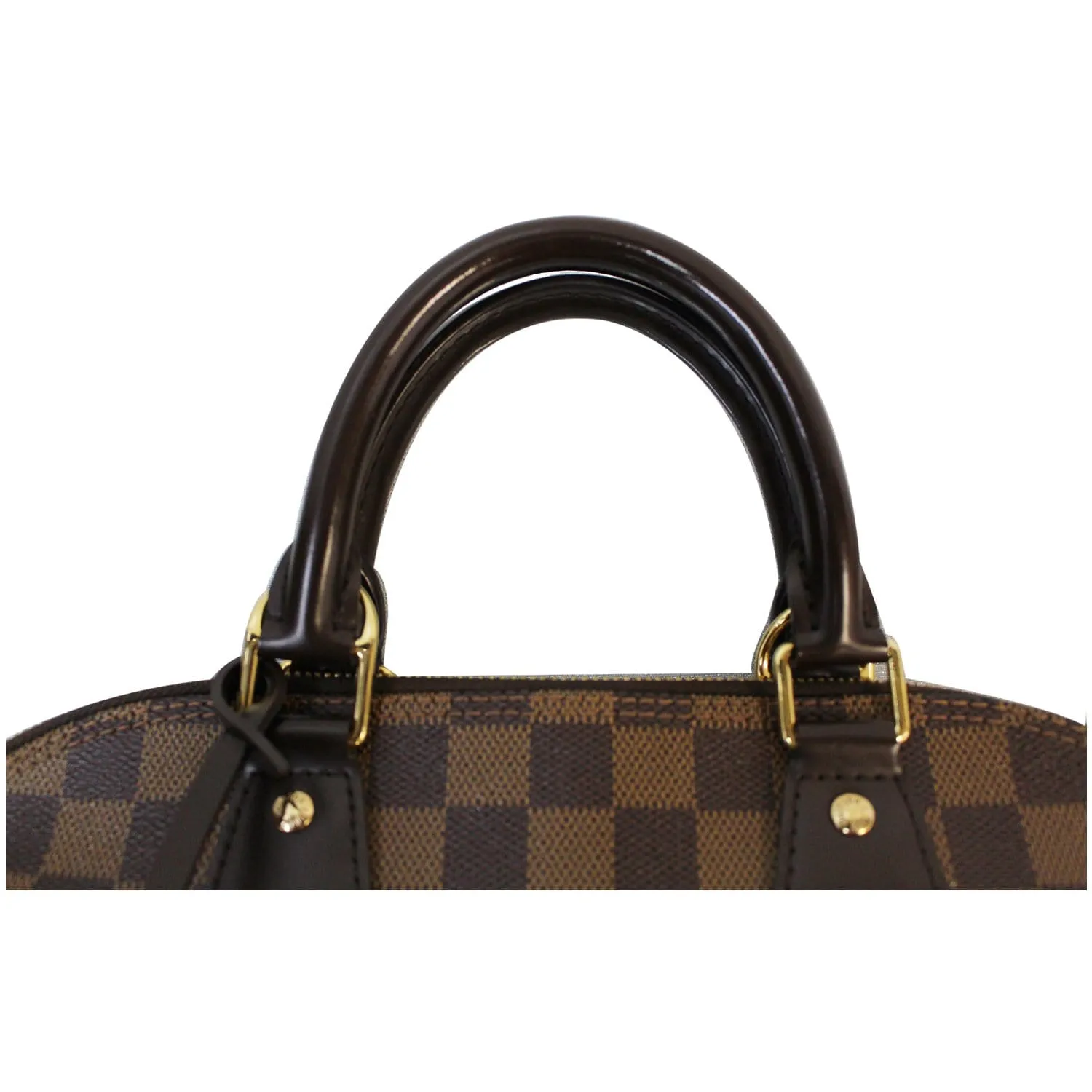 LOUIS VUITTON Alma PM Damier Ebene Satchel Bag Brown