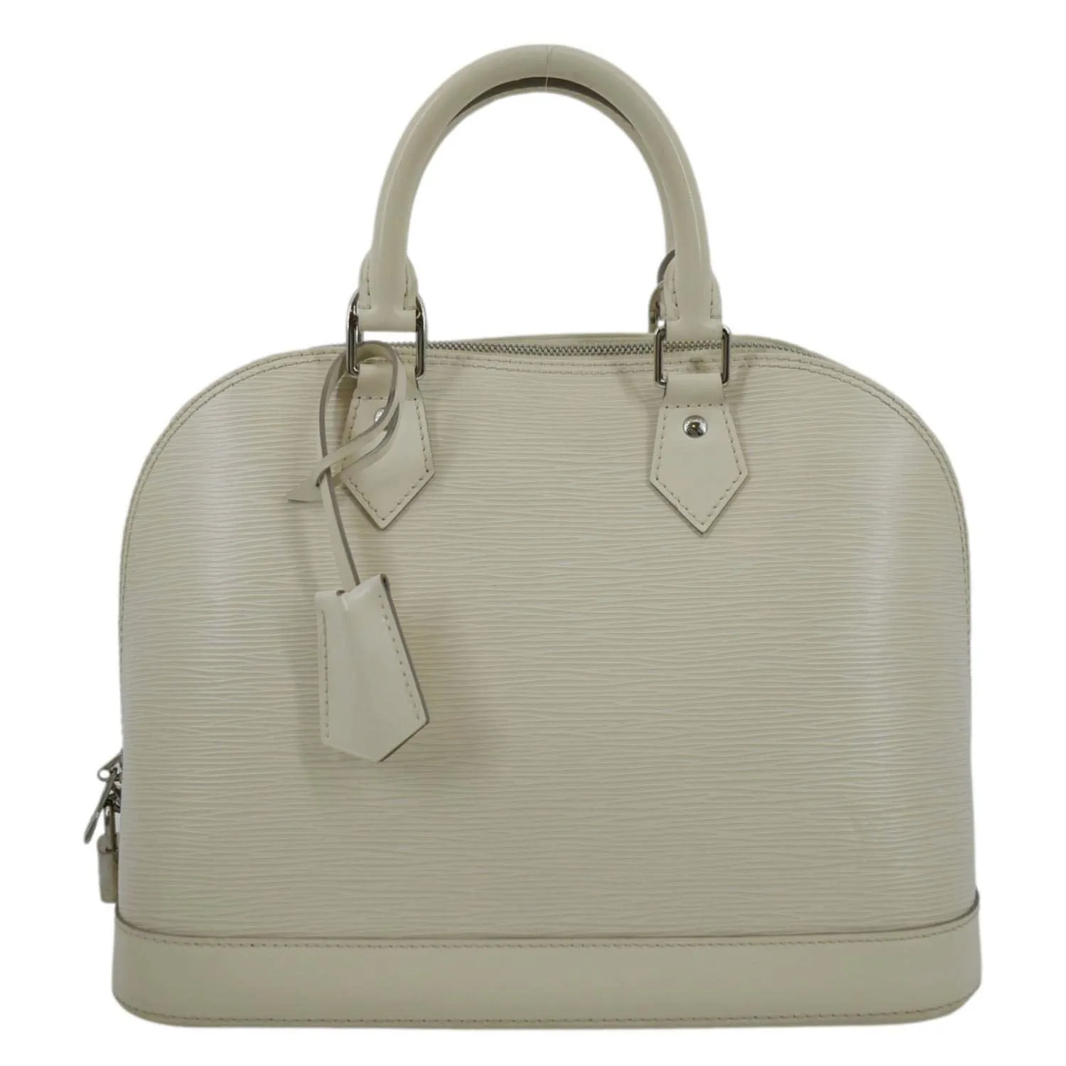 LOUIS VUITTON Alma PM Epi Leather Satchel Bag Ivory