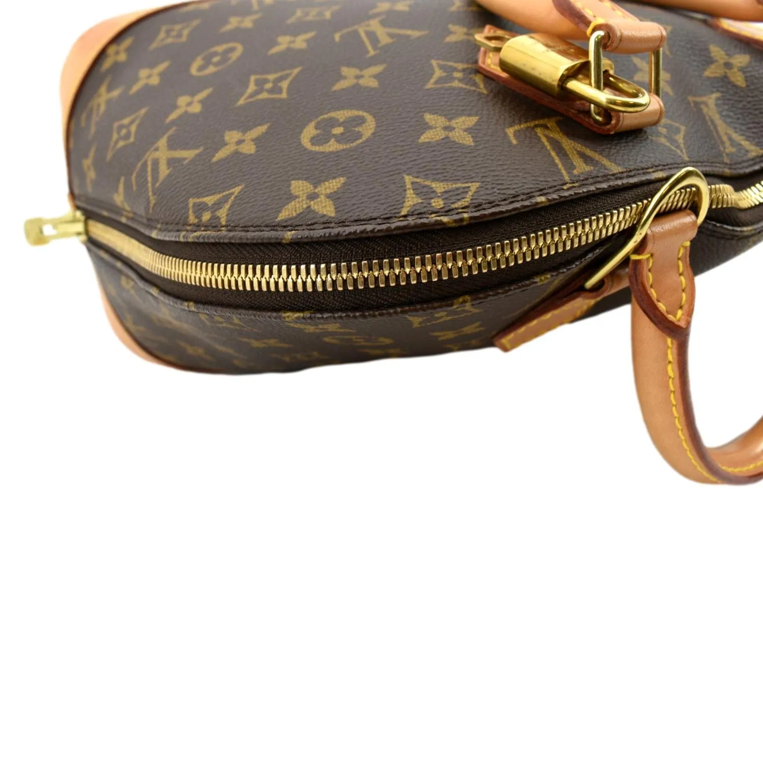 LOUIS VUITTON Alma PM Monogram Canvas Satchel Bag Brown