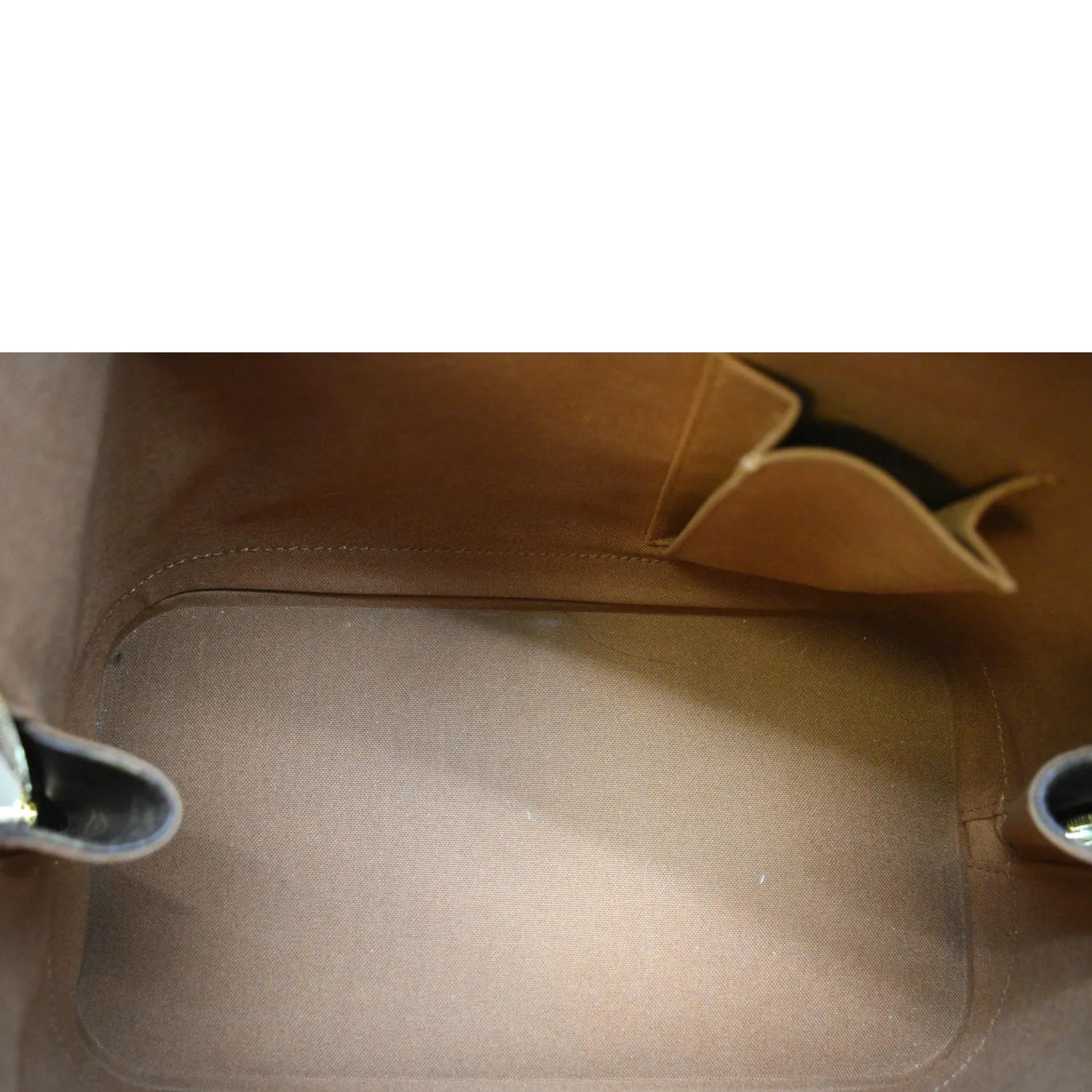 LOUIS VUITTON Alma PM Monogram Canvas Satchel Bag Brown