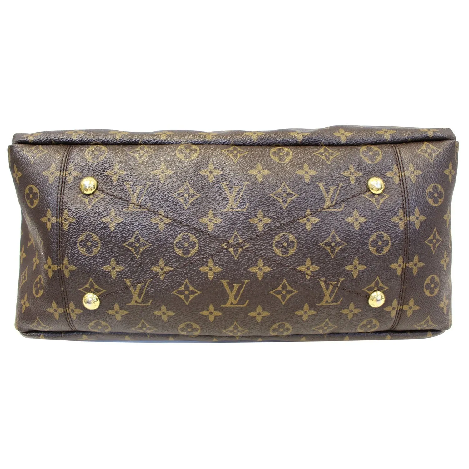 LOUIS VUITTON Artsy MM Monogram Canvas Shoulder Bag Brown