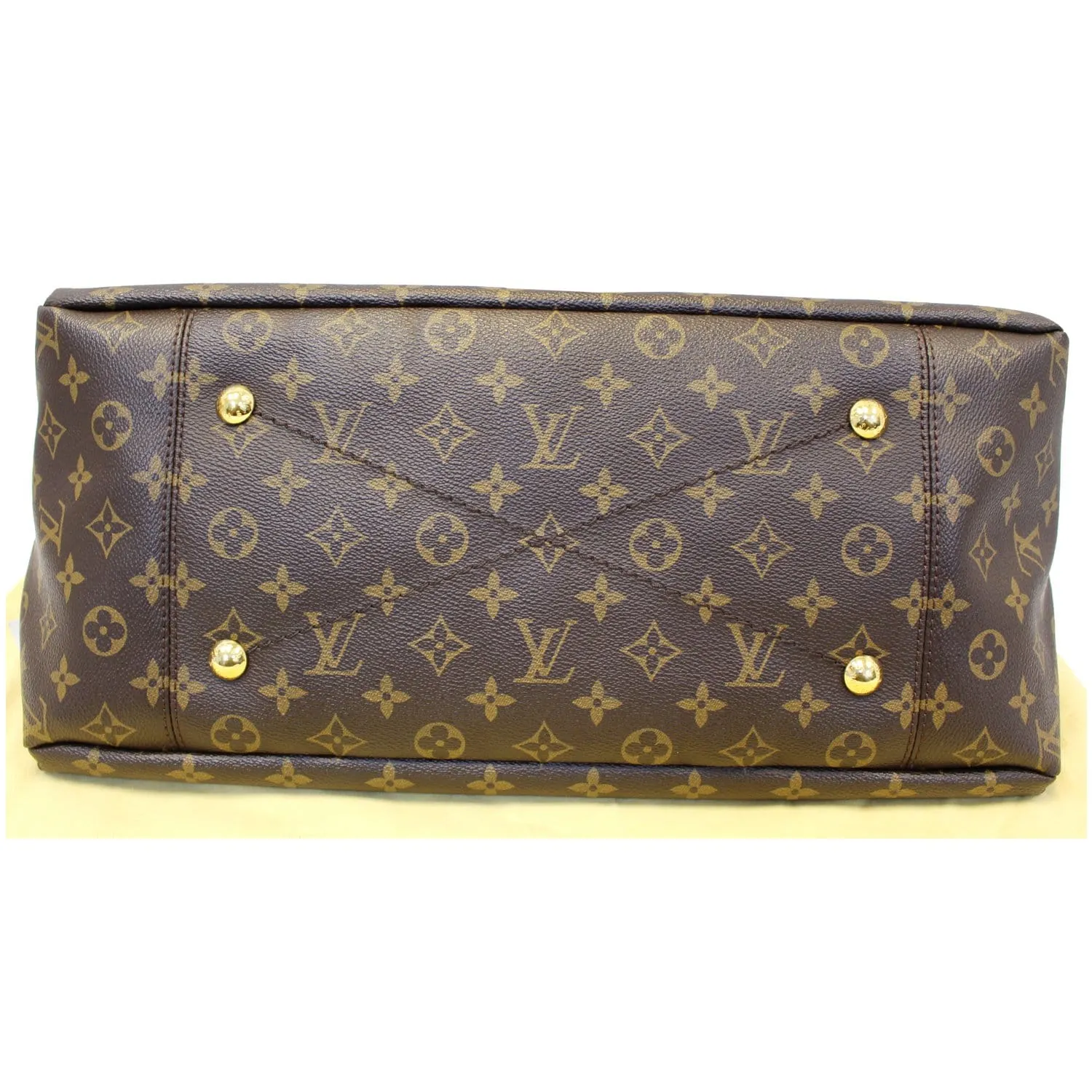 LOUIS VUITTON Artsy MM Monogram Canvas Shoulder Bag Brown