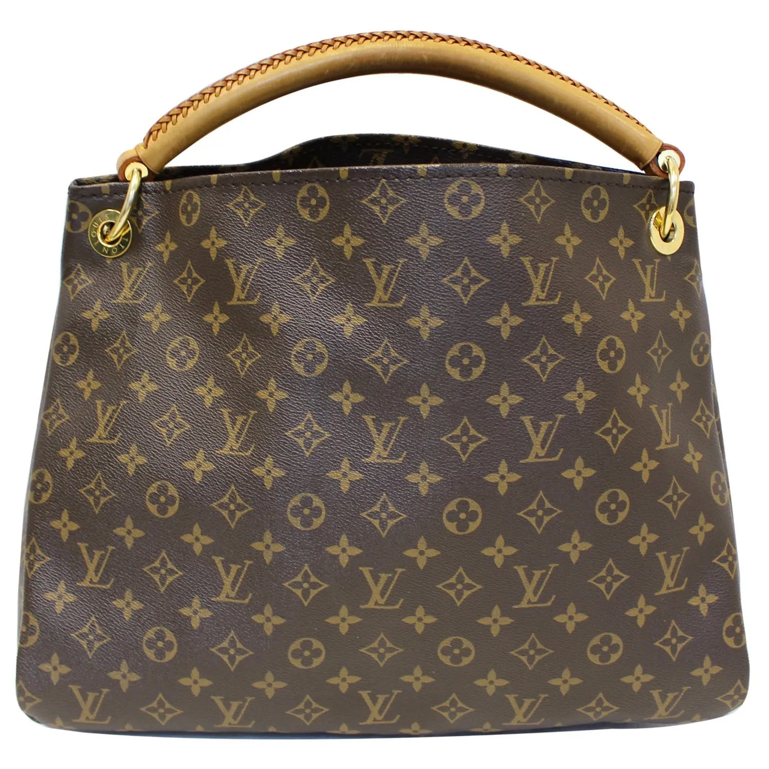 LOUIS VUITTON Artsy MM Monogram Canvas Shoulder Bag Brown