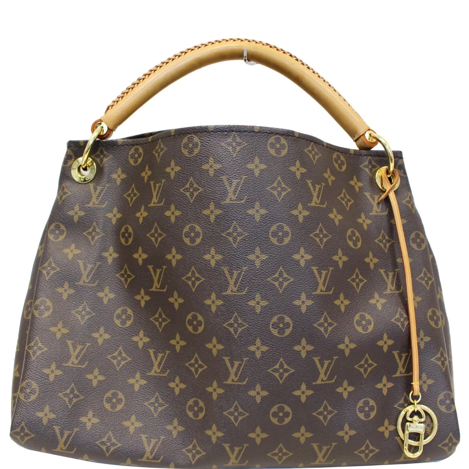 LOUIS VUITTON Artsy MM Monogram Canvas Shoulder Bag Brown