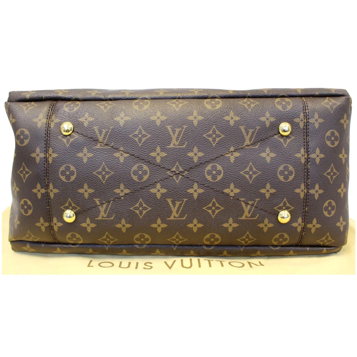 LOUIS VUITTON Artsy MM Monogram Canvas Shoulder Bag Brown