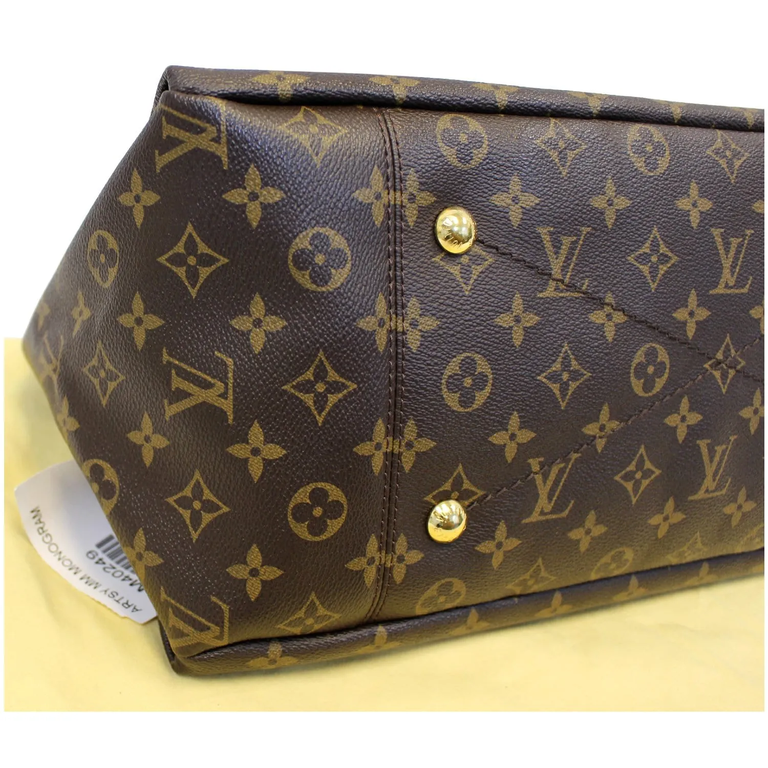 LOUIS VUITTON Artsy MM Monogram Canvas Shoulder Bag Brown