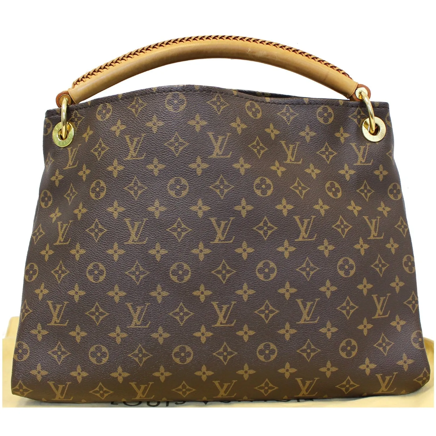 LOUIS VUITTON Artsy MM Monogram Canvas Shoulder Bag Brown