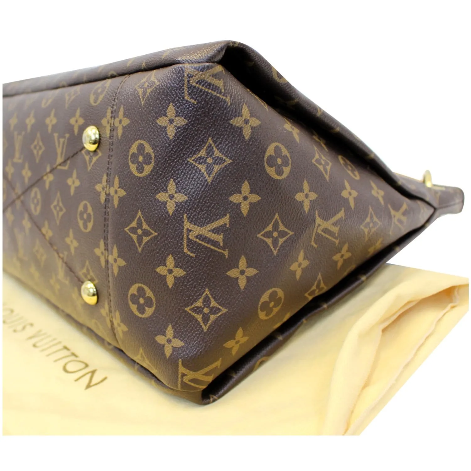 LOUIS VUITTON Artsy MM Monogram Canvas Shoulder Bag Brown