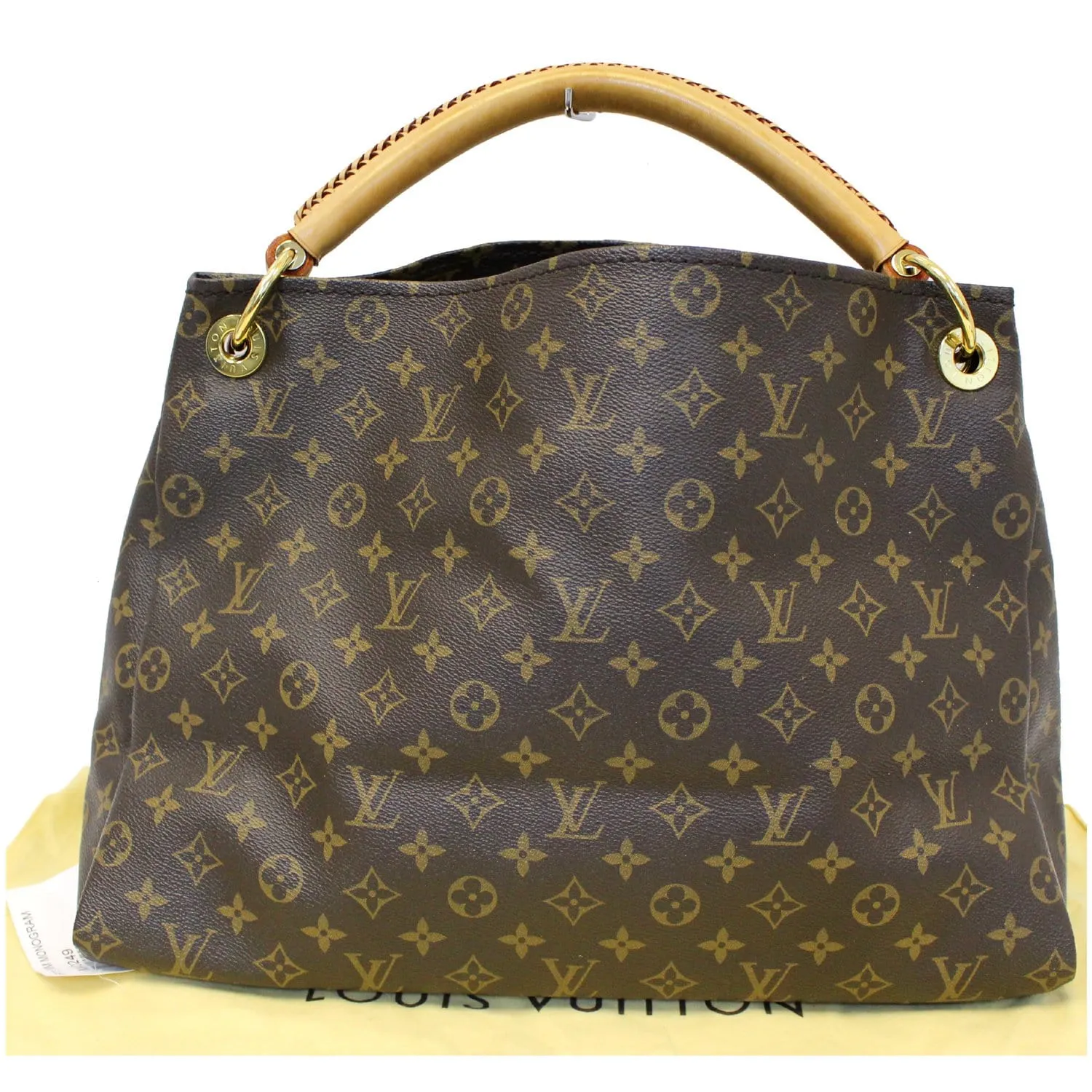 LOUIS VUITTON Artsy MM Monogram Canvas Shoulder Bag Brown