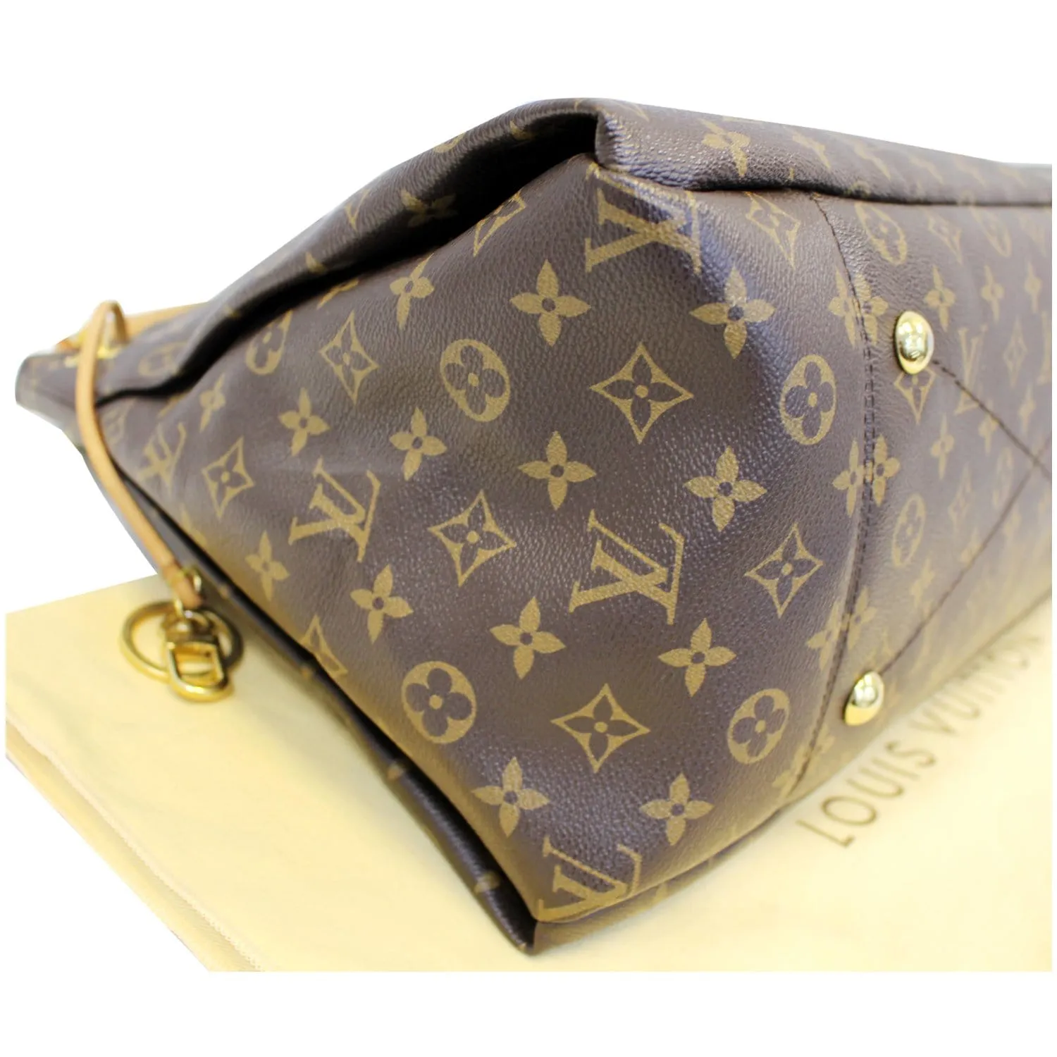 LOUIS VUITTON Artsy MM Monogram Canvas Shoulder Bag Brown