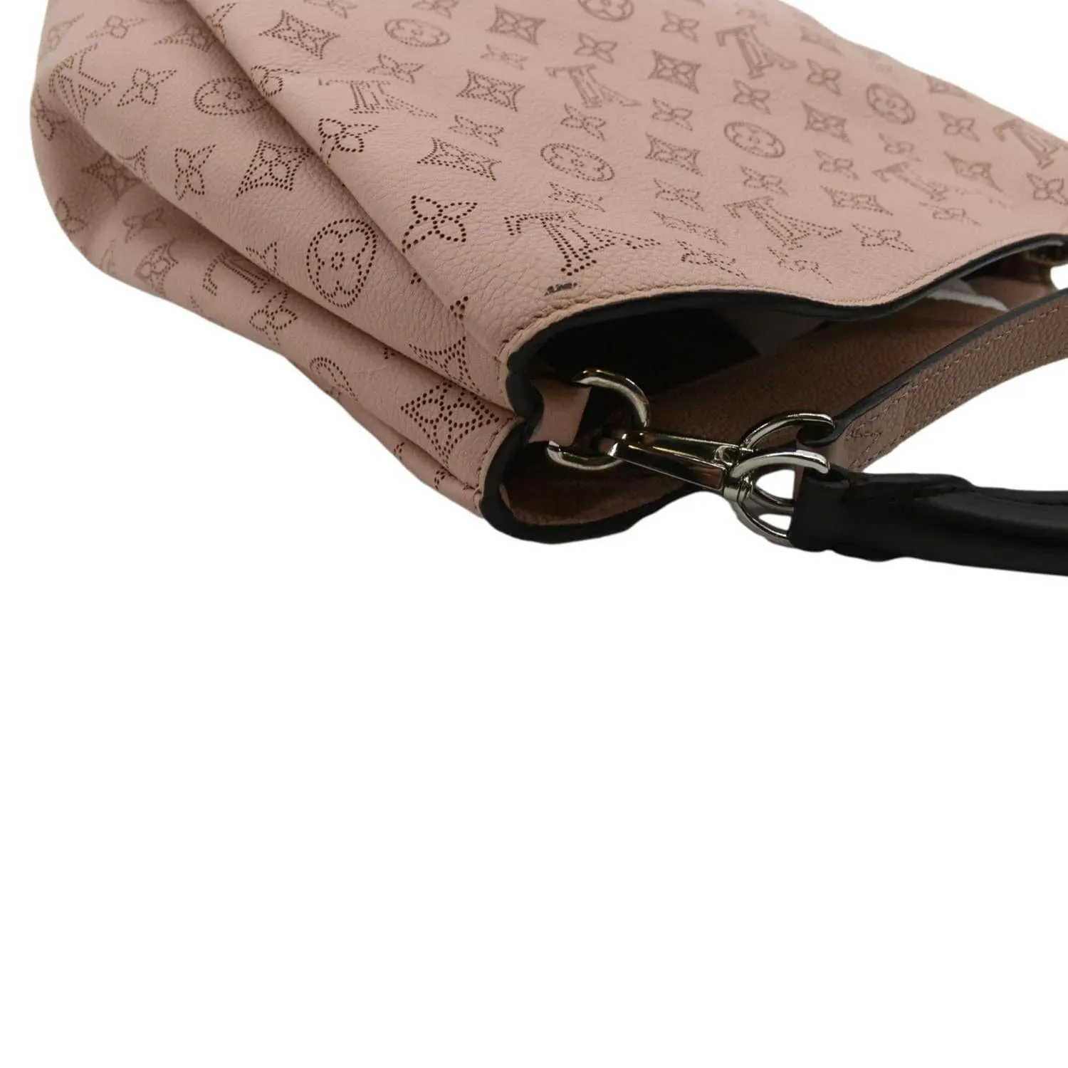 LOUIS VUITTON Babylone Mahina Calfskin Leather Satchel Bag Pink