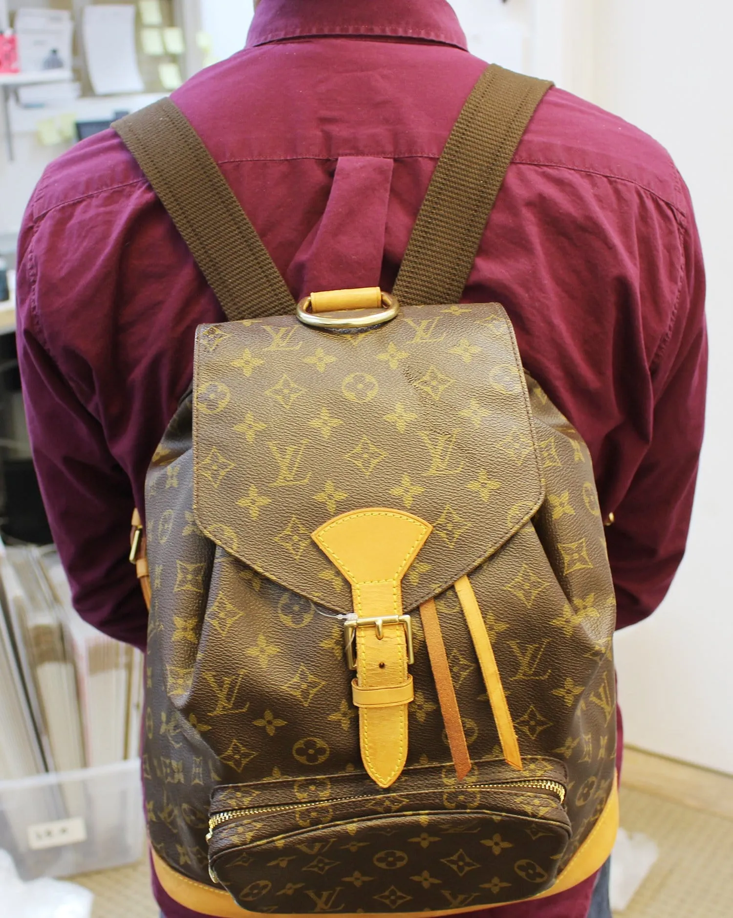 LOUIS VUITTON Backpack Monogram Canvas Montsouris GM