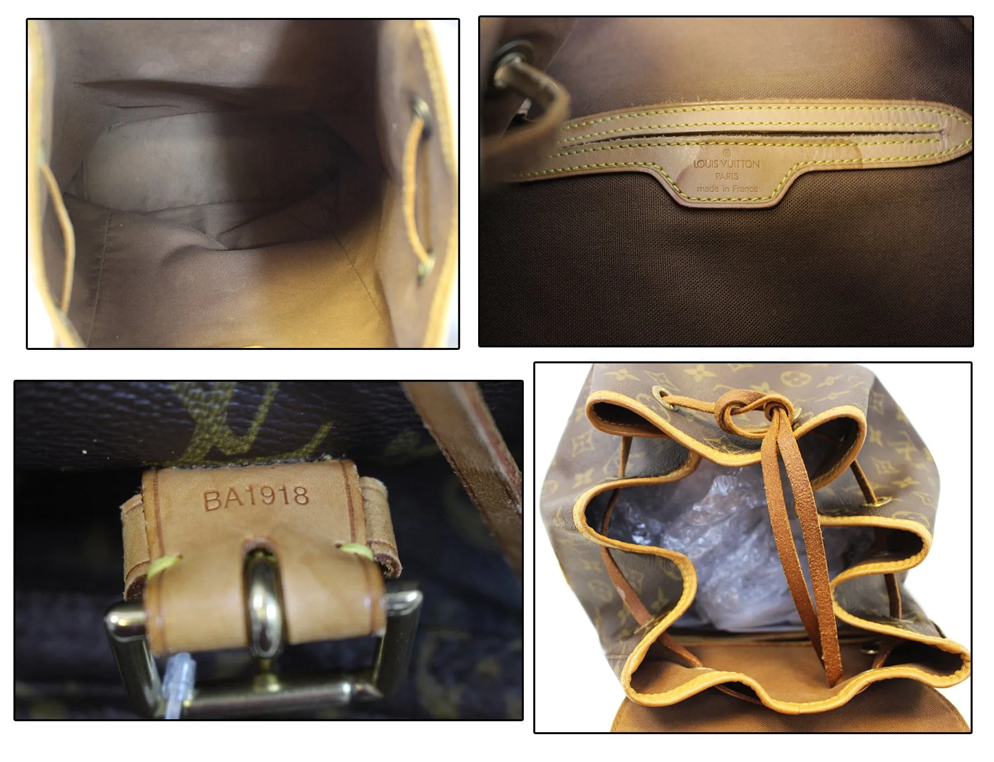 LOUIS VUITTON Backpack Monogram Canvas Montsouris GM