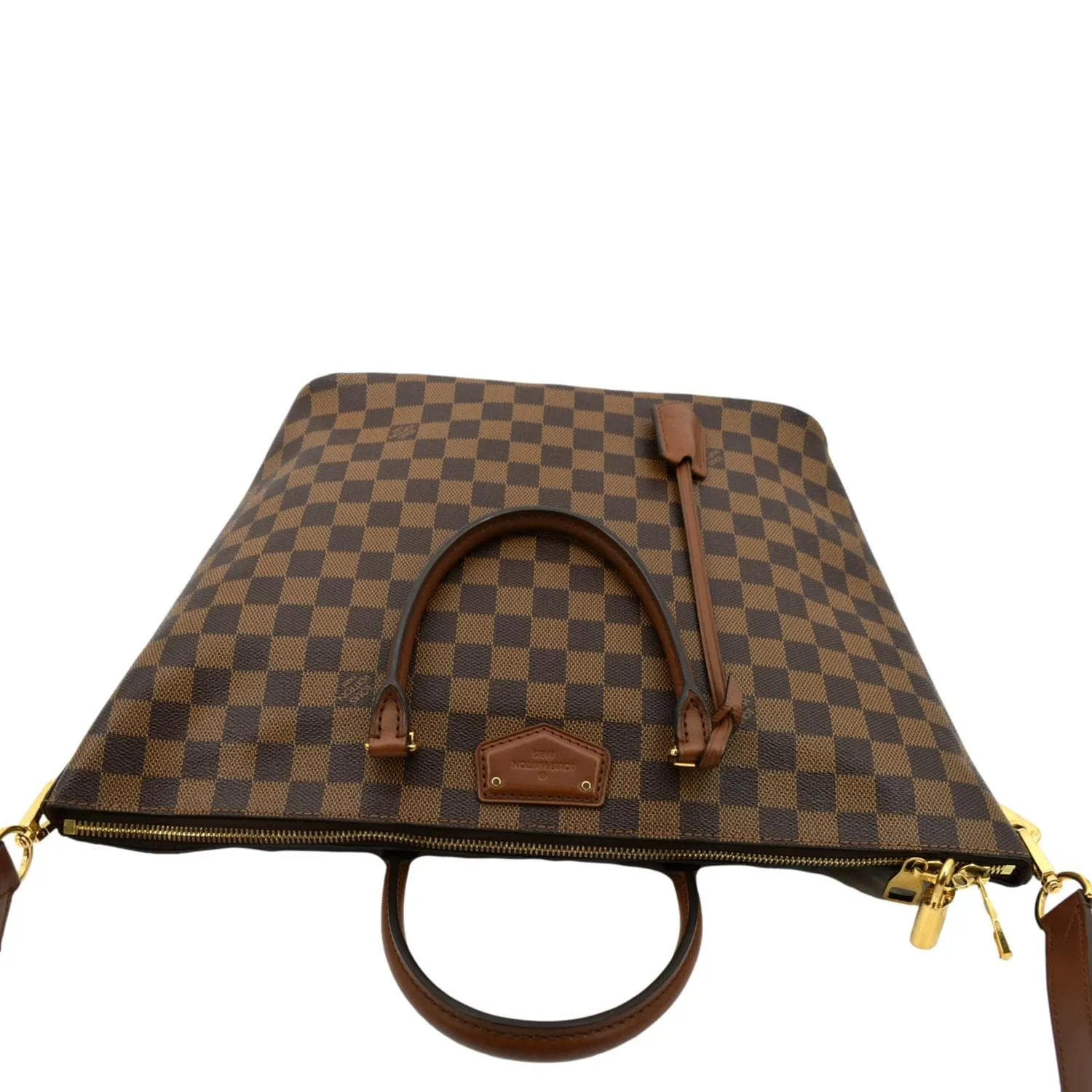 LOUIS VUITTON Belmont Damier Ebene Shoulder Bag Brown - Hot Deals