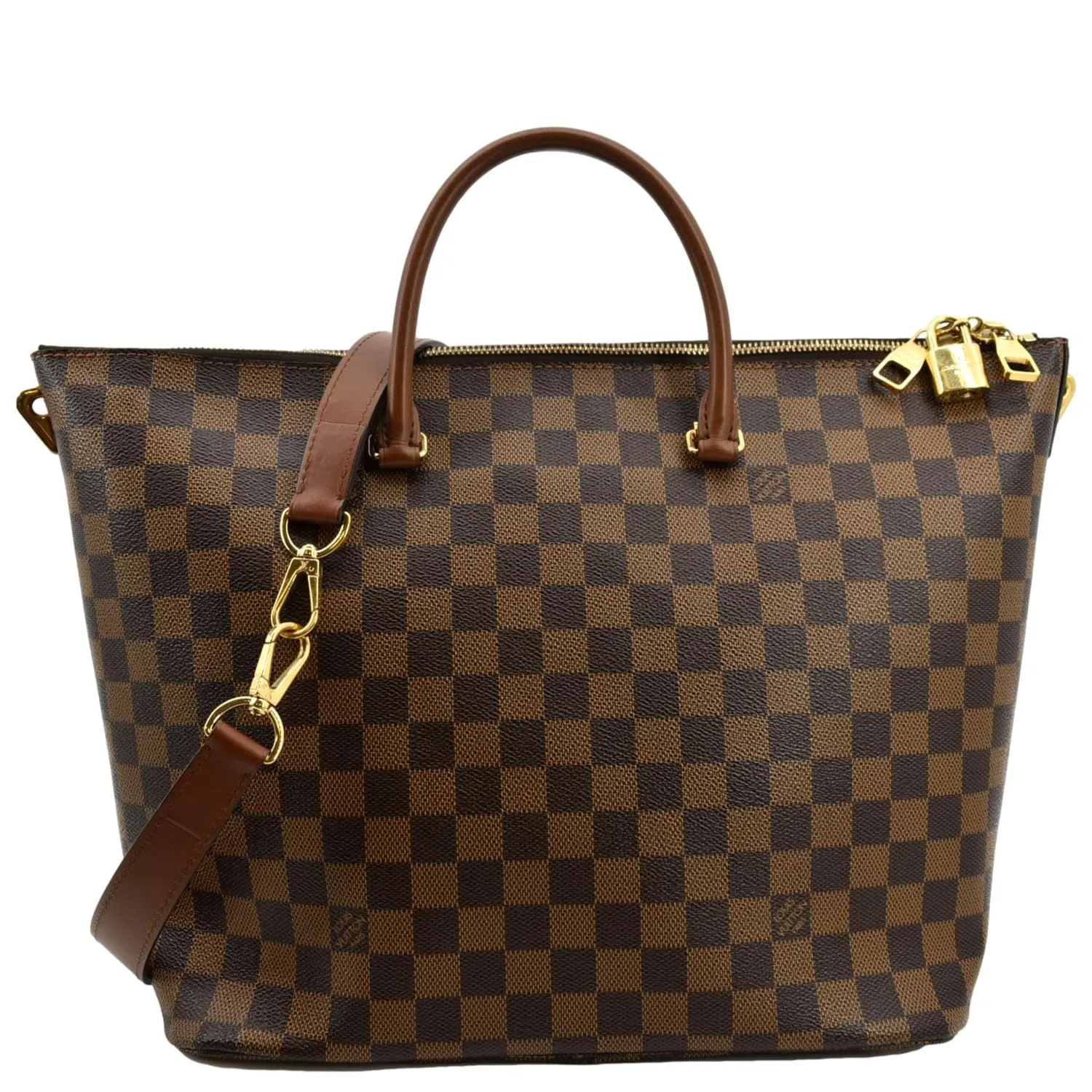 LOUIS VUITTON Belmont Damier Ebene Shoulder Bag Brown - Hot Deals