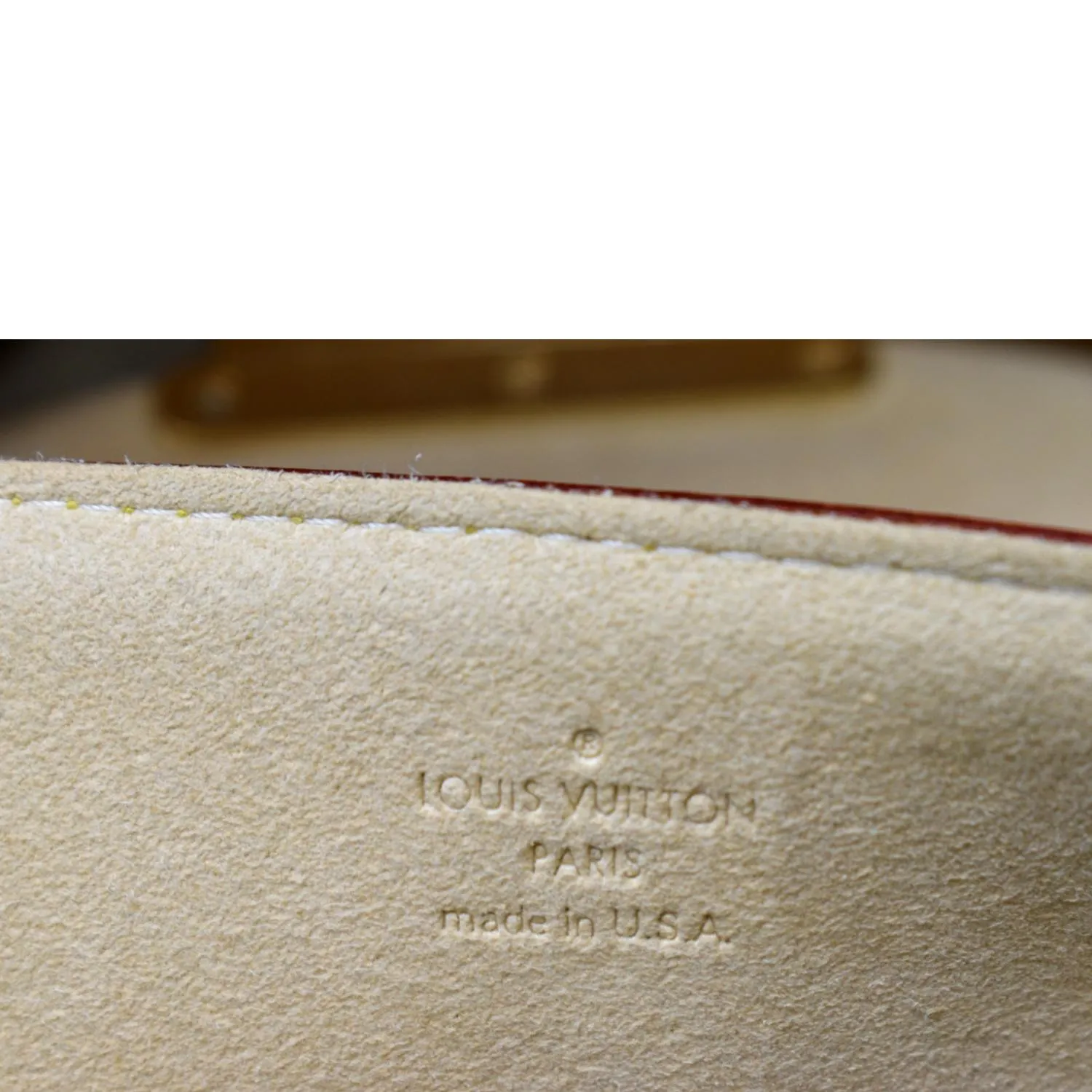 LOUIS VUITTON Beverly MM Monogram Canvas Satchel Bag Brown