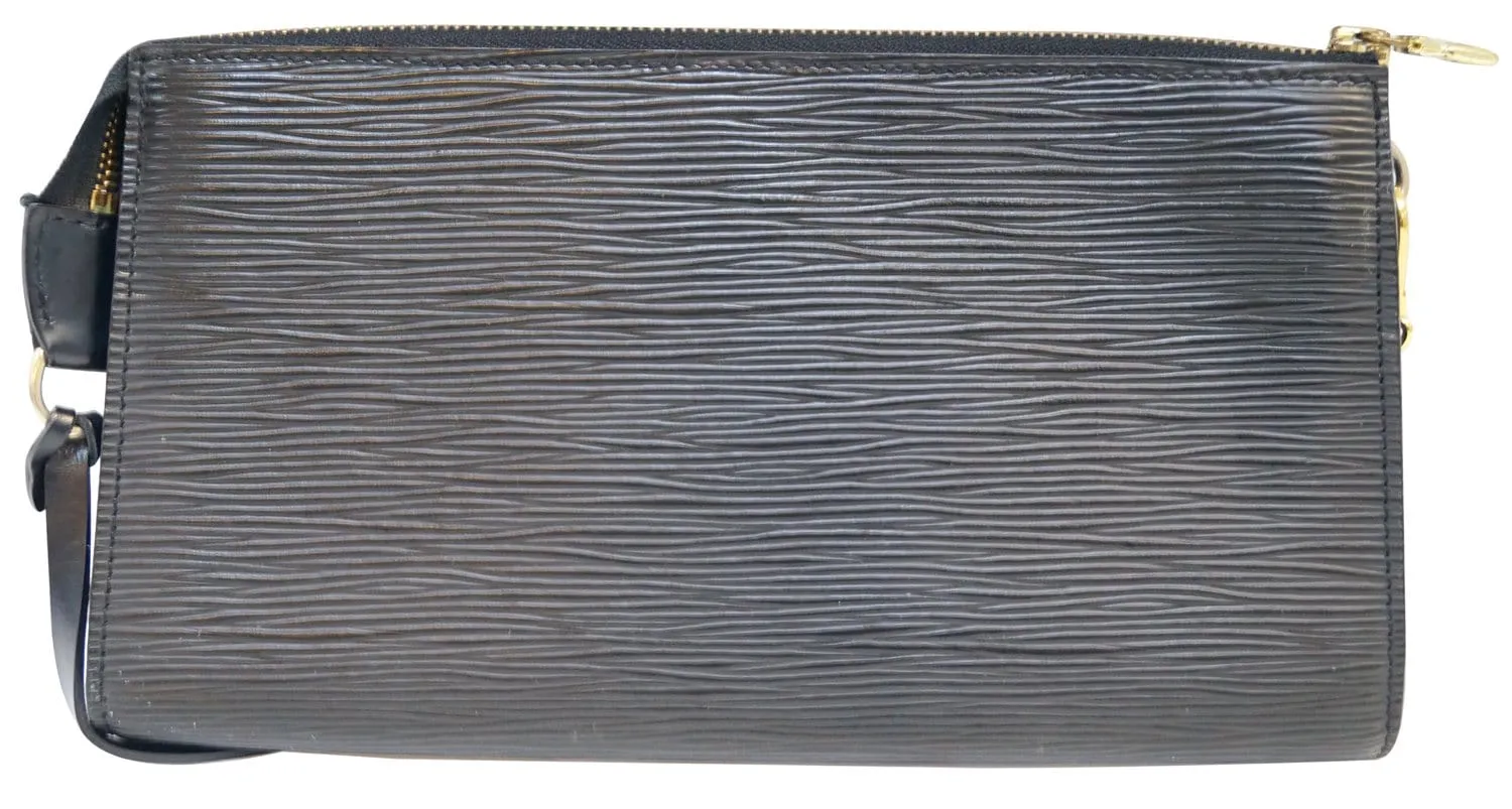 Louis Vuitton Black Epi Leather Pochette Accessories Pouch