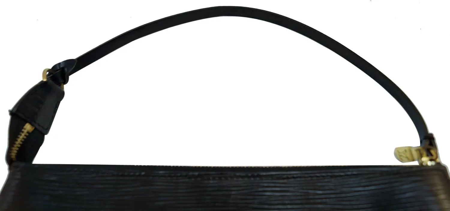 Louis Vuitton Black Epi Leather Pochette Accessories Pouch