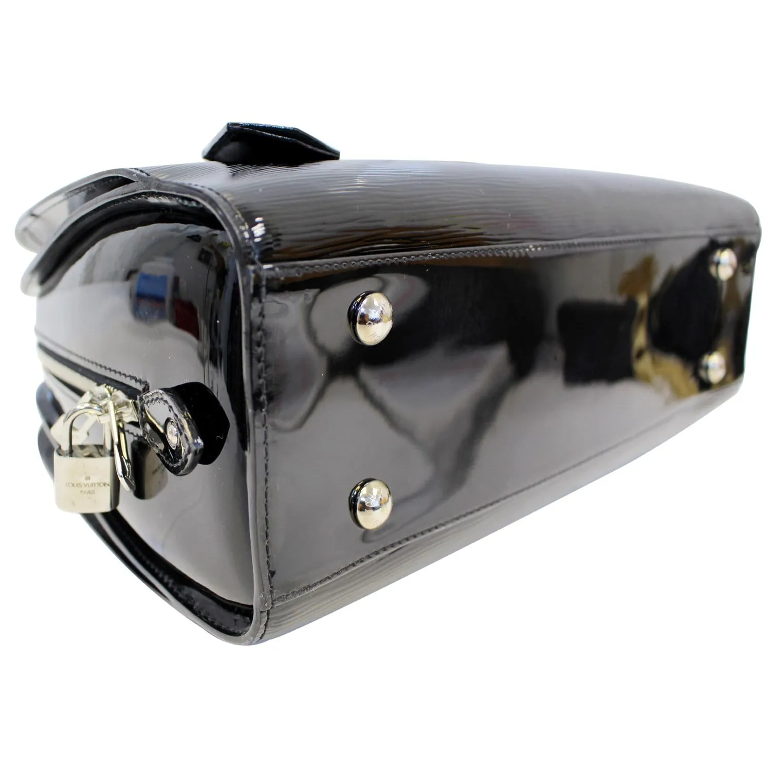 LOUIS VUITTON Black Epi Leather Pont-Neuf GM Satchel Bag