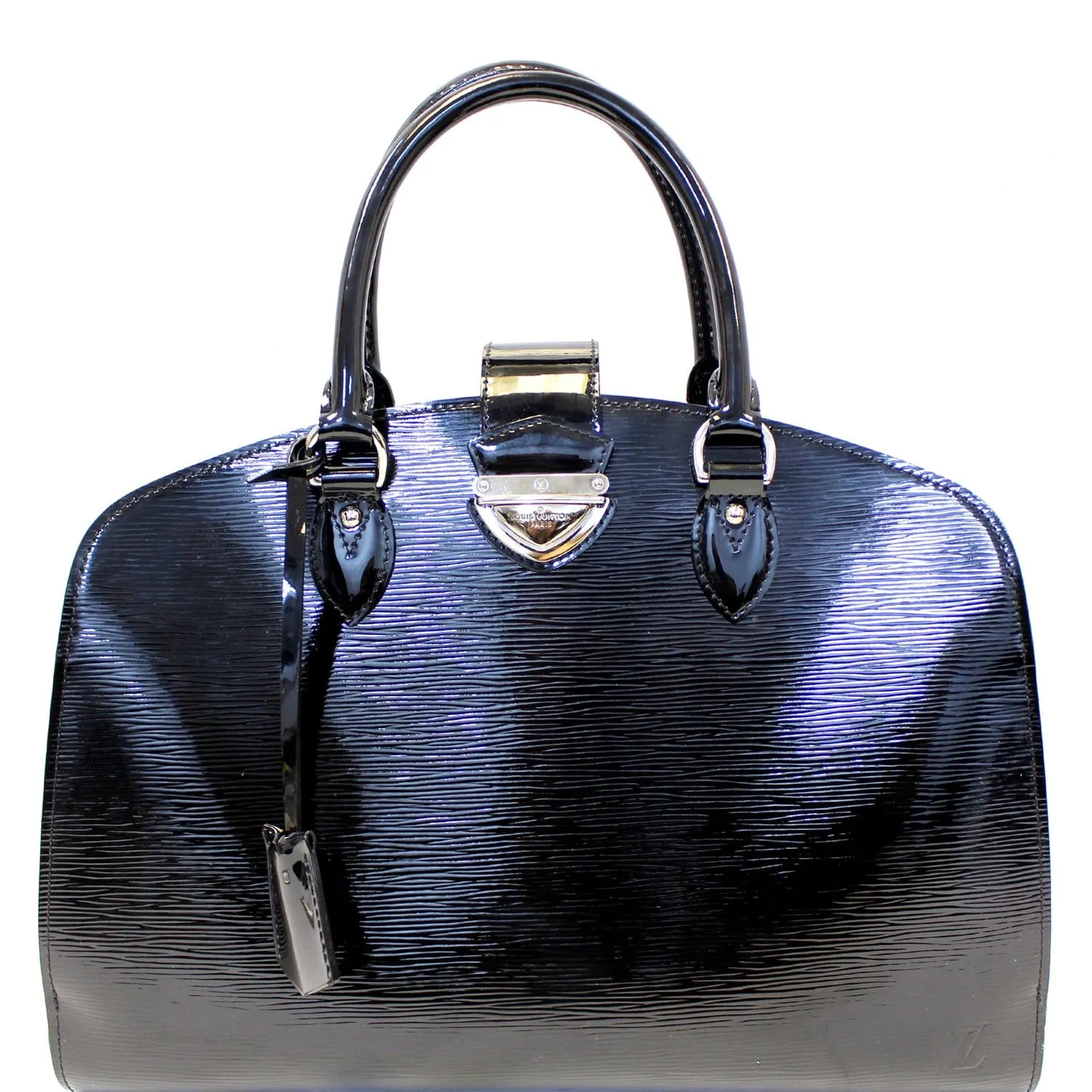 LOUIS VUITTON Black Epi Leather Pont-Neuf GM Satchel Bag