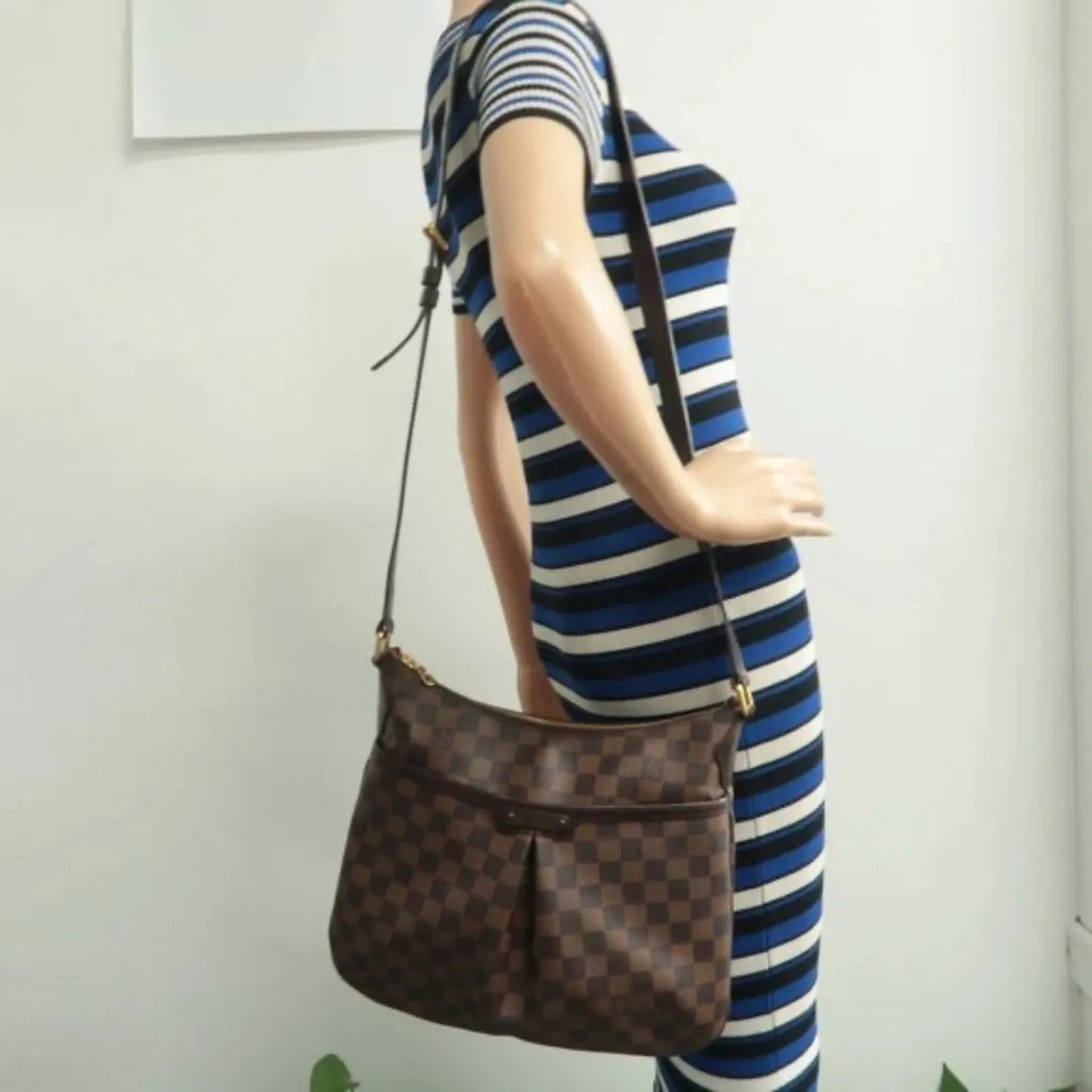 Louis Vuitton Bloomsbury Brown Damier Ebene Canvas Shoulder Bag