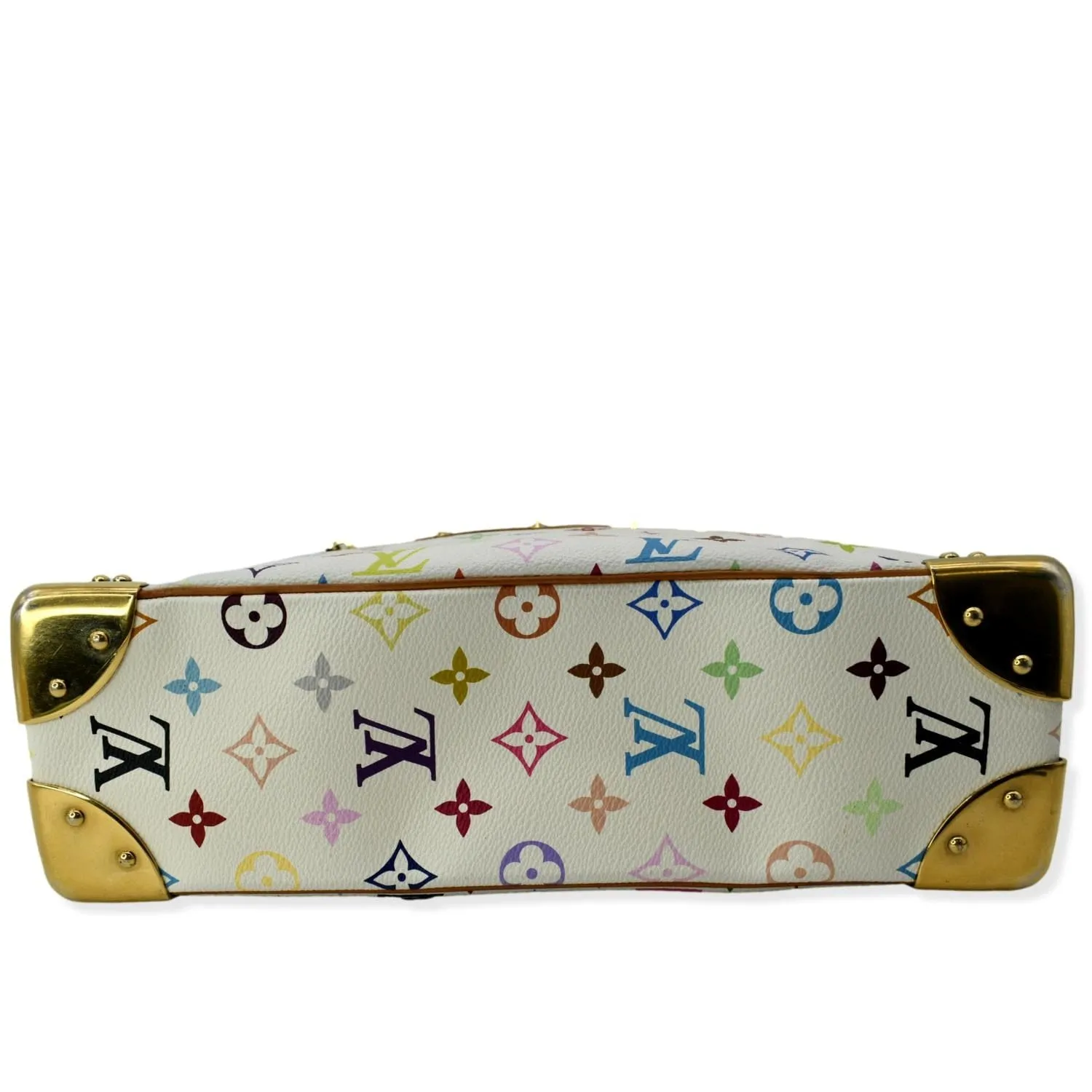 LOUIS VUITTON Boulogne Multicolor Monogram Canvas Shoulder Bag White